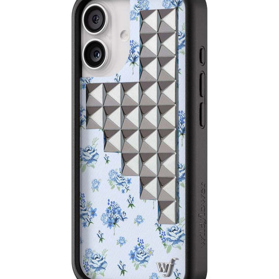 Wildflower iPhone case 17 Forget Me Not Floral Stud Cute