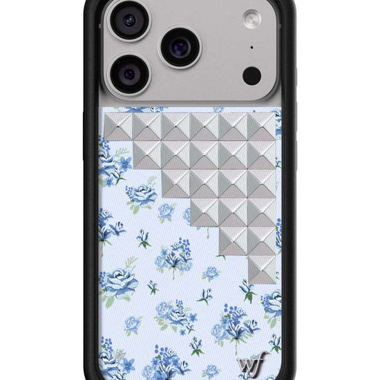 Wildflower iPhone case 17 Pro Forget Me Not Floral Stud Cute