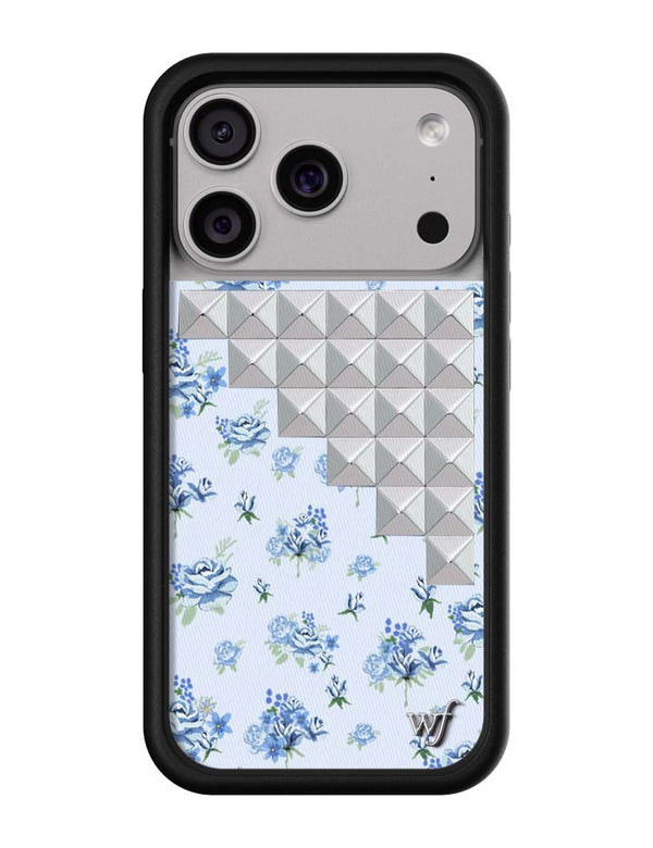 Wildflower iPhone case 17 Pro Forget Me Not Floral Stud Cute