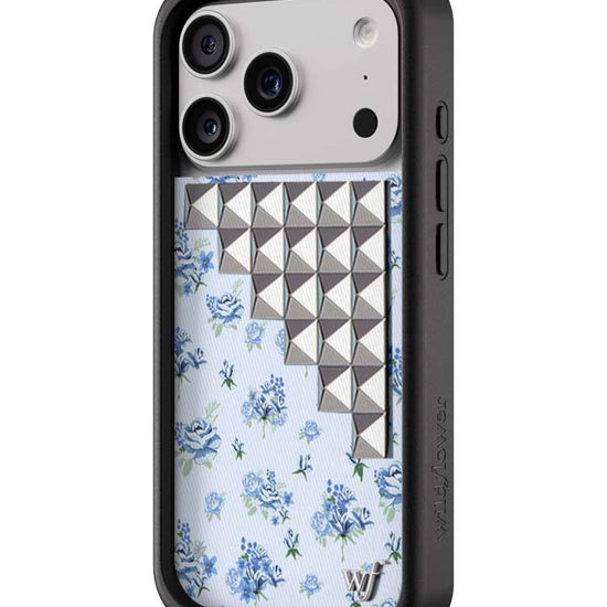 Wildflower iPhone case 17 Pro Forget Me Not Floral Stud Cute