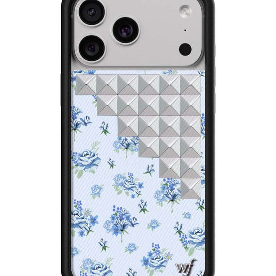 Wildflower iPhone case 17 Pro Max Forget Me Not Floral Stud Cute