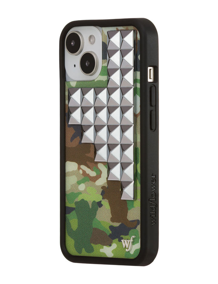 Wildflower iPhone case 14 Cat Camo Stud Cute