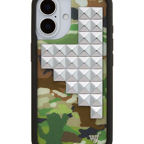 Wildflower iPhone case 16 Cat Camo Stud Cute