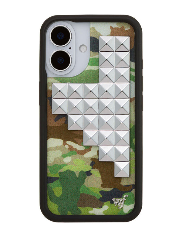 Wildflower iPhone case 16 Cat Camo Stud Cute