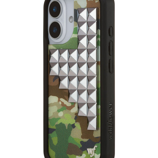 Wildflower iPhone case 16 Cat Camo Stud Cute