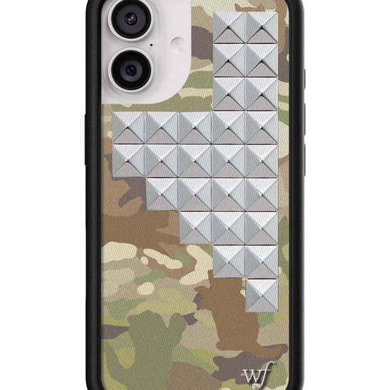 Wildflower iPhone case 17 Cat Camo Stud Cute