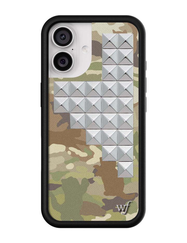 Wildflower iPhone case 17 Cat Camo Stud Cute