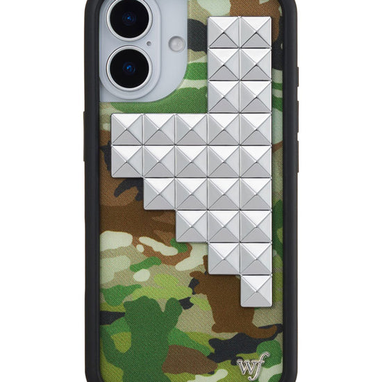 Wildflower iPhone case 17 Cat Camo Stud Cute