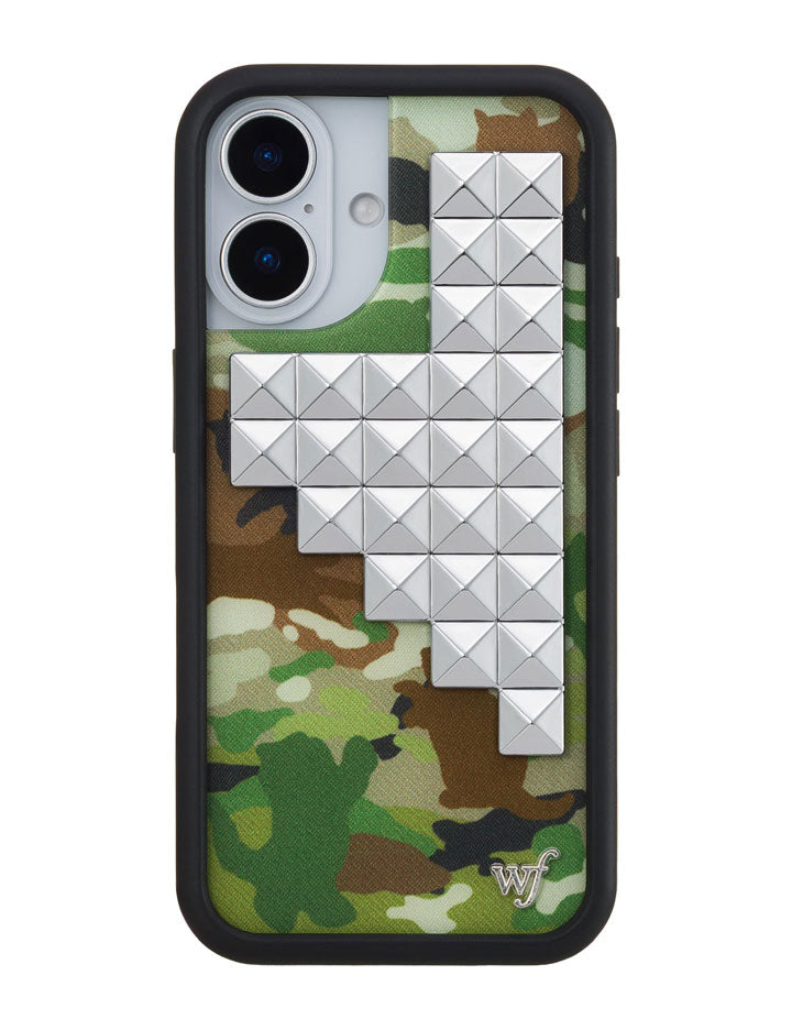 Wildflower iPhone case 17 Cat Camo Stud Cute