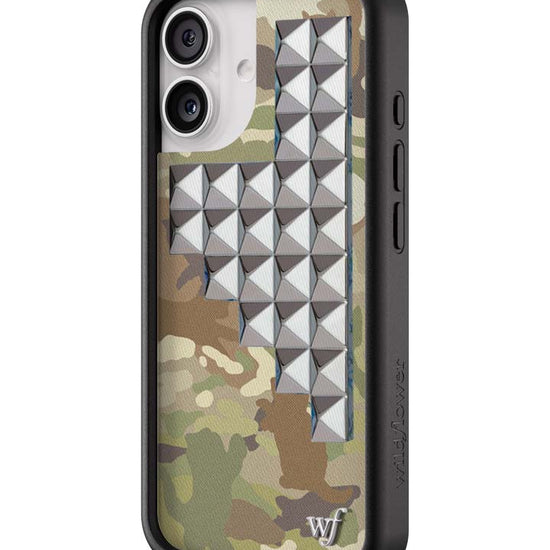 Wildflower iPhone case 17 Cat Camo Stud Cute