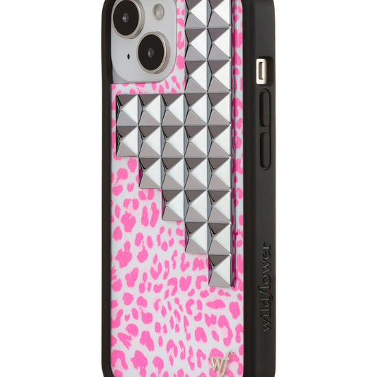 Wildflower iPhone case 13 Pink Meow Stud Cute