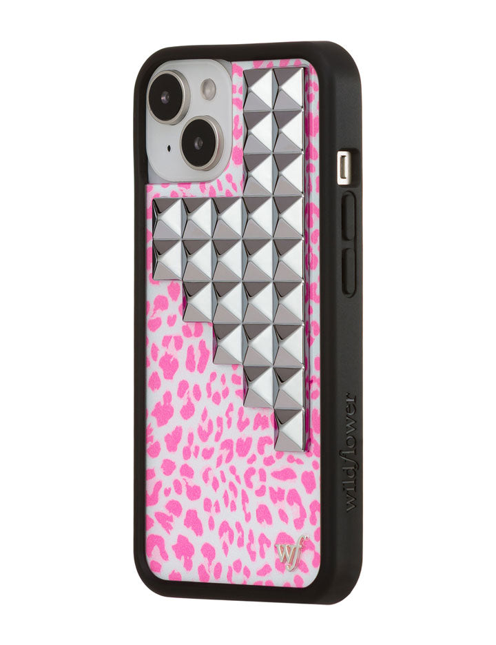 Wildflower iPhone case 14 Pink Meow Stud Cute