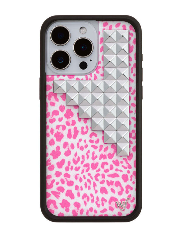 Wildflower iPhone case 15 Pro Max Pink Meow Stud Cute