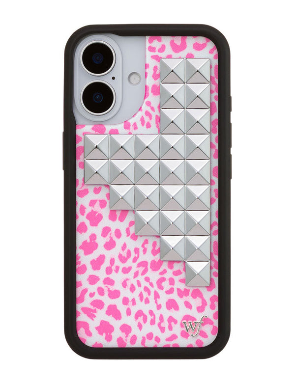 Wildflower iPhone case 16 Pink Meow Stud Cute