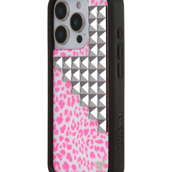 Wildflower iPhone case 16 Pro Pink Meow Stud Cute
