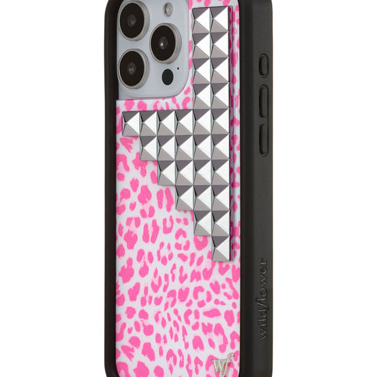 Wildflower iPhone case 16 Pro Max Pink Meow Stud Cute