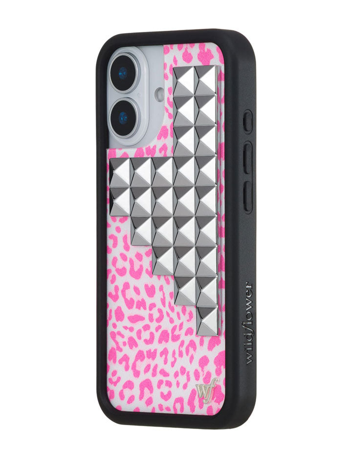 Wildflower iPhone case 17 Pink Meow Stud Cute