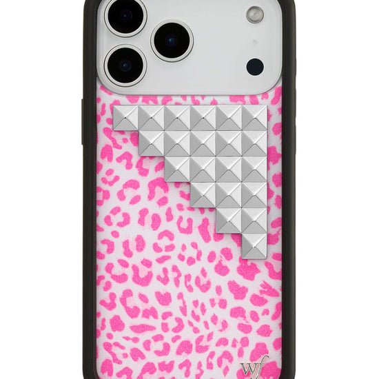 Wildflower iPhone case 17 Pro Max Pink Meow Stud Cute