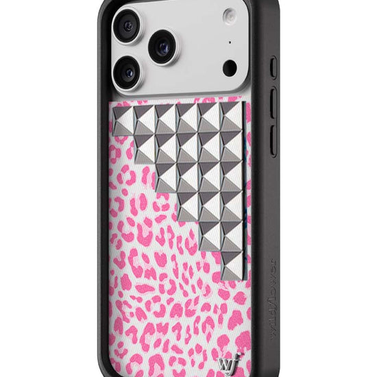 Wildflower iPhone case 17 Pro Max Pink Meow Stud Cute