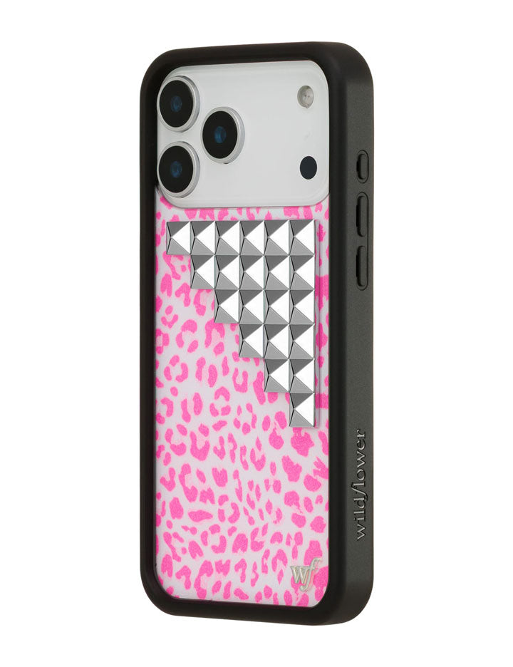 Pink Meow Stud iPhone 17 Pro Max Case – Wildflower Cases