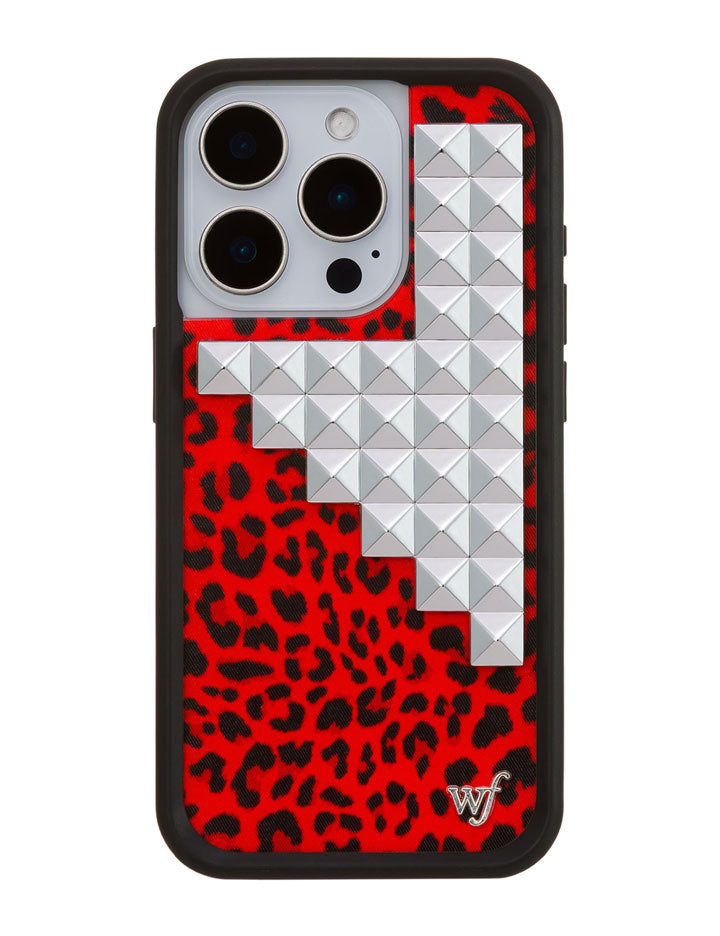 Red Meow Stud iPhone 17 Pro Max Case – Wildflower Cases
