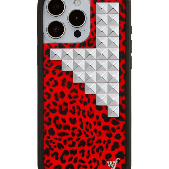 Wildflower iPhone case 16 Pro Max Red Meow Stud Cute