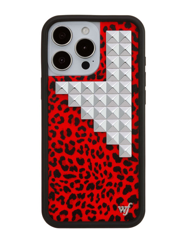 Wildflower iPhone case 16 Pro Max Red Meow Stud Cute