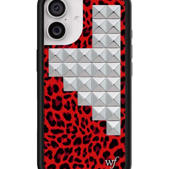 Wildflower iPhone case 17 Red Meow Stud Cute