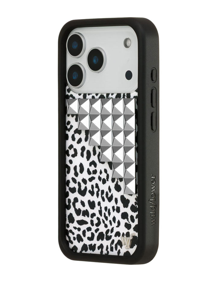 Snow Meow Stud iPhone 17 Pro Case – Wildflower Cases
