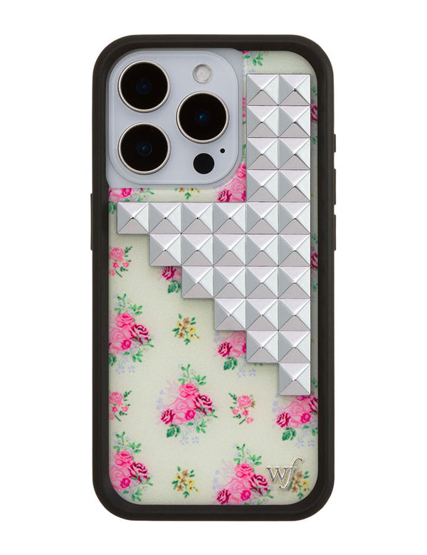 Wildflower iPhone case 15 Pro Vintage Floral Stud Cute