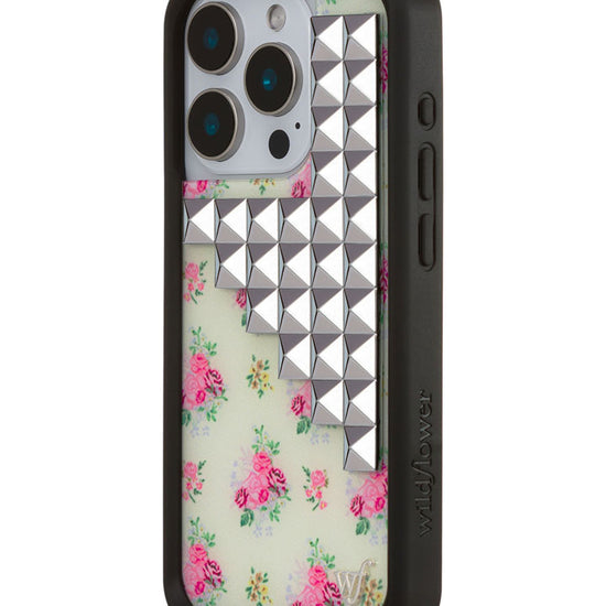 Wildflower iPhone case 15 Pro Vintage Floral Stud Cute