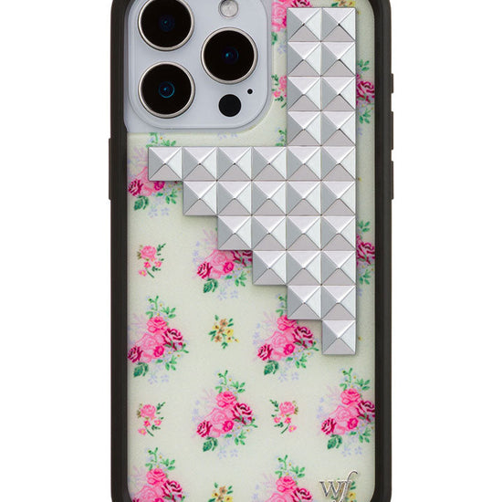 Wildflower iPhone case 15 Pro Max Vintage Floral Stud Cute
