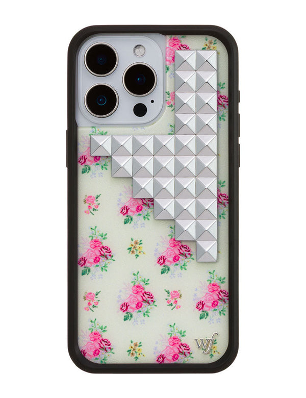 Wildflower iPhone case 15 Pro Max Vintage Floral Stud Cute