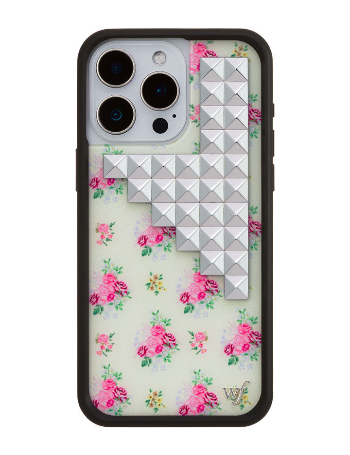 Wildflower iPhone case 15 Pro Max Vintage Floral Stud Cute