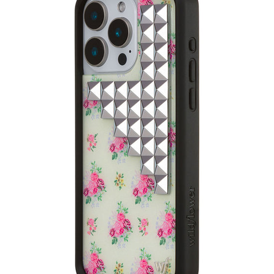 Wildflower iPhone case 15 Pro Max Vintage Floral Stud Cute