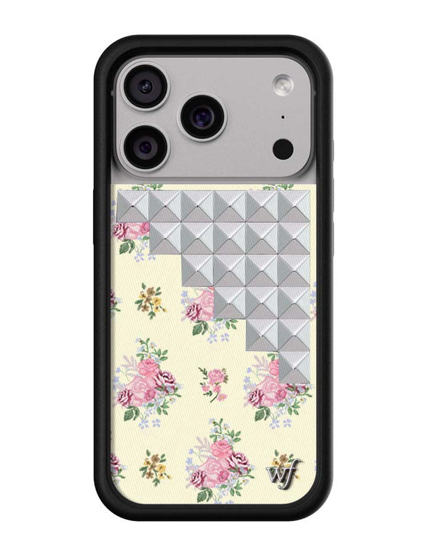 Wildflower iPhone case 17 Pro Vintage Floral Stud Cute