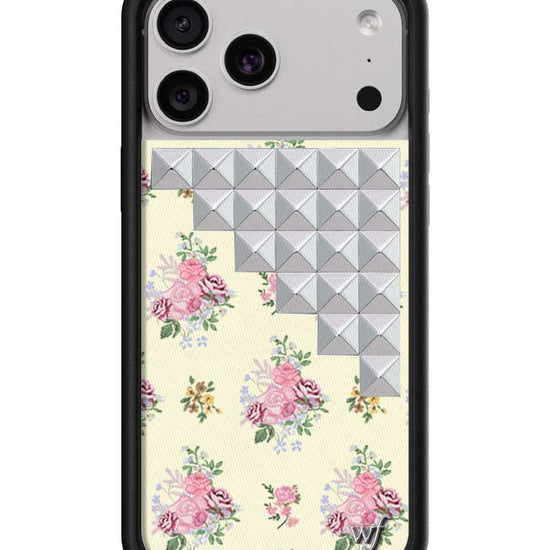 Wildflower iPhone case 17 Pro Max Vintage Floral Stud Cute