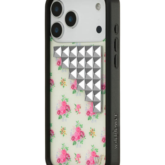 Wildflower iPhone case 17 Pro Max Vintage Floral Stud Cute