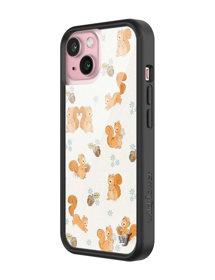 Wildflower iPhone case 15 Squirrel Friend Animals Cute