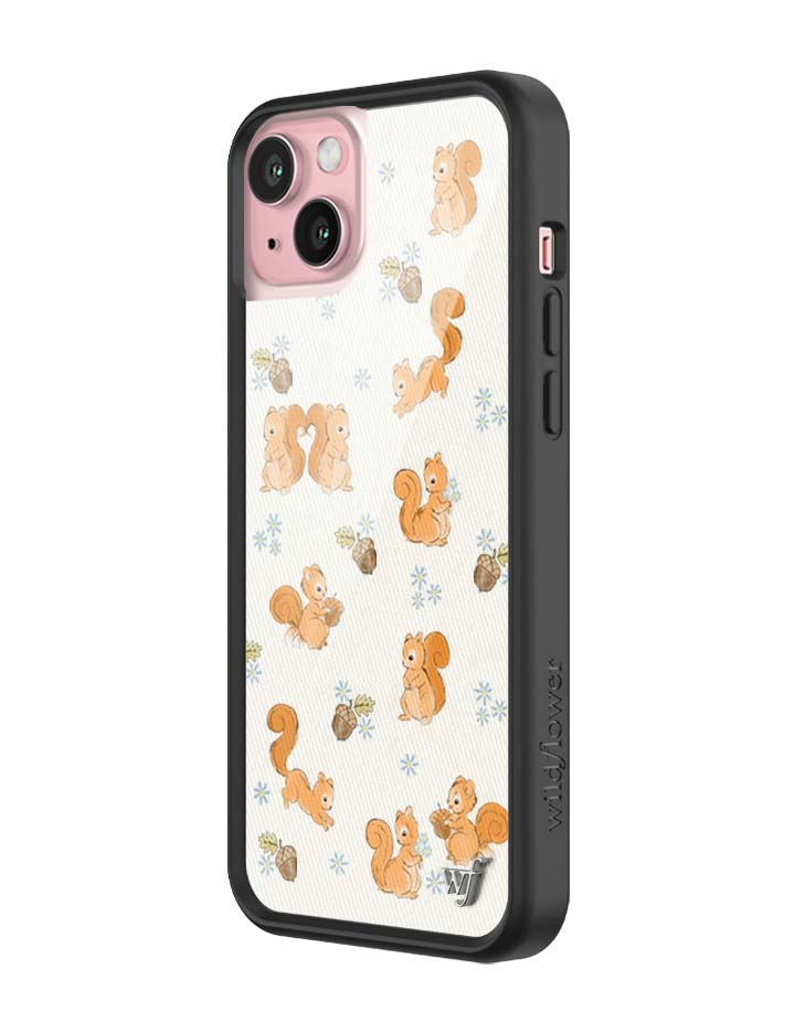 Wildflower iPhone case 15 Plus Squirrel Friend Animals Cute