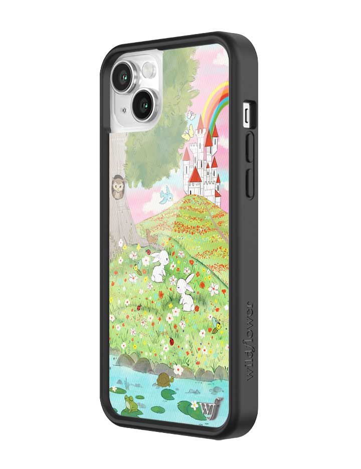 Wildflower iPhone case 14 Fairytale Storybook Castle Animals