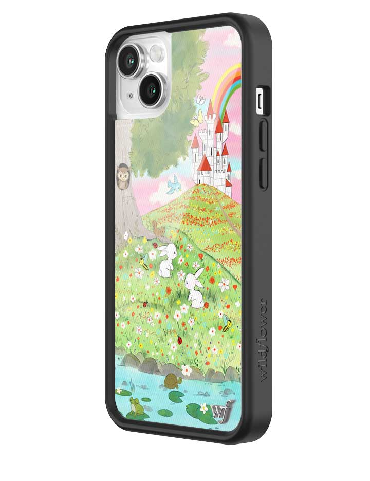 Wildflower iPhone case 14 Plus Fairytale Storybook Castle Animals