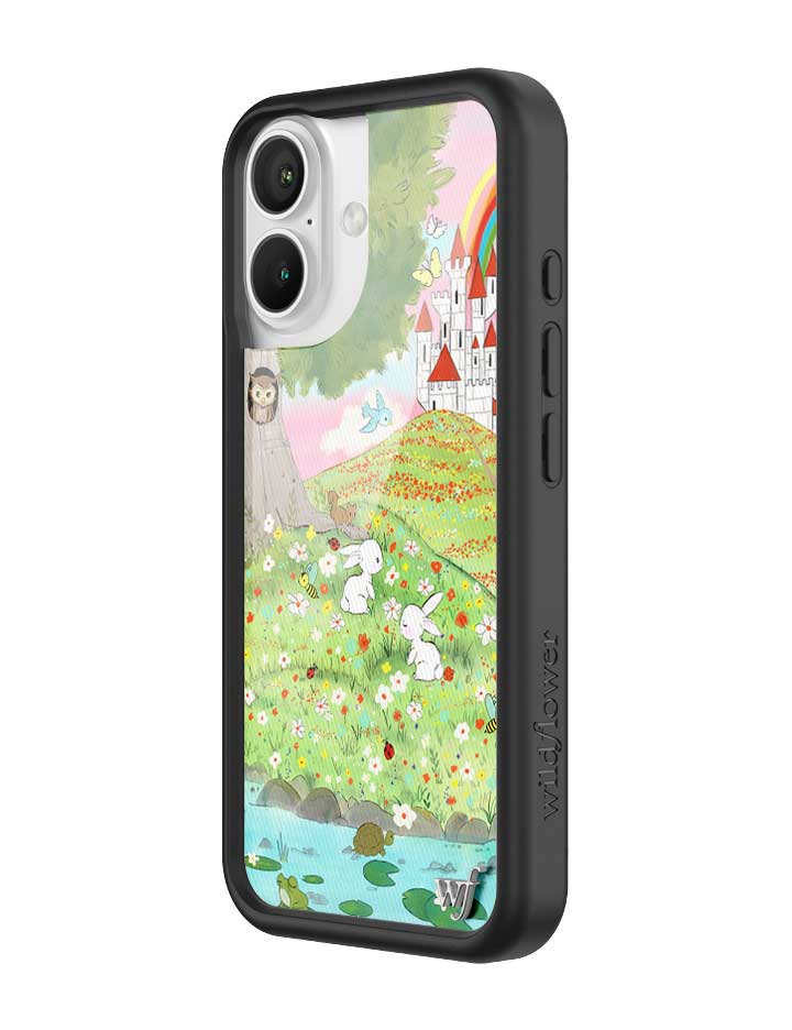 Wildflower iPhone case 16 Fairytale Storybook Castle Animals