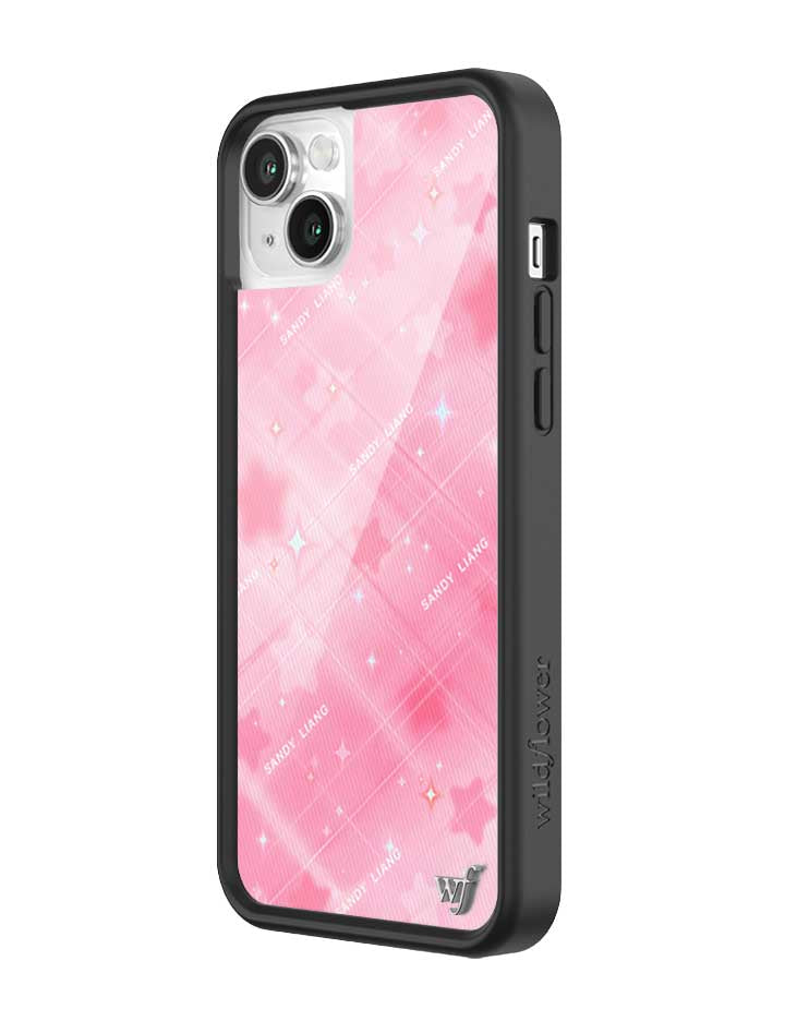 Wildflower iPhone case 14 Sandy Liang Starry Plaid Pink Collab Cute