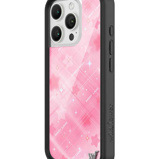 Wildflower iPhone case 16 Pro Sandy Liang Starry Plaid Pink Collab Cute