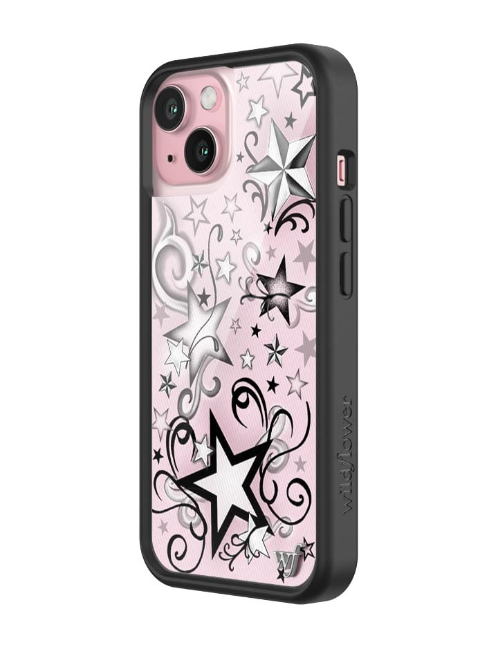Wildflower Star Tattoo iPhone 15 Case