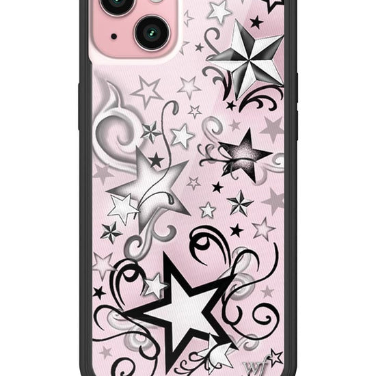 wildflower star tattoo iphone 15plus case