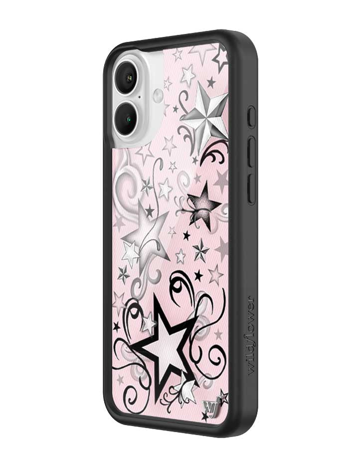 Wildflower Star Tattoo iPhone 16 Plus Case