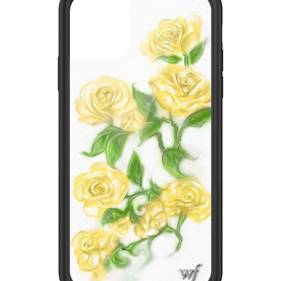 Wildflower iPhone case 11 Yellow Roses Flowers Yellow Cute