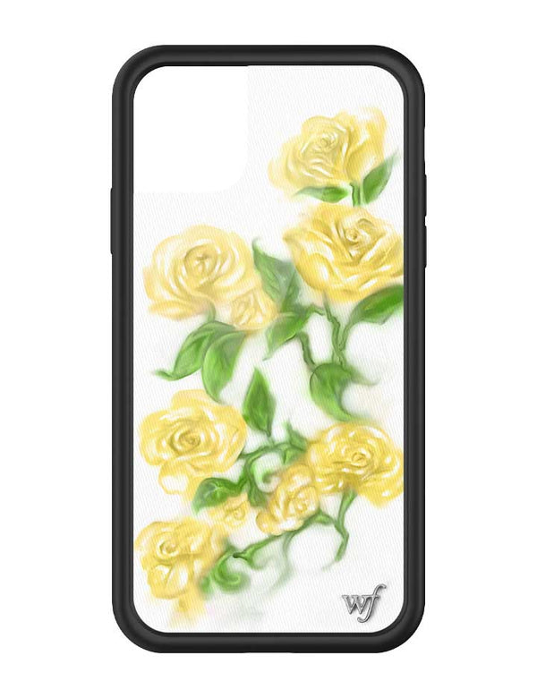 Wildflower iPhone case 11 Yellow Roses Flowers Yellow Cute